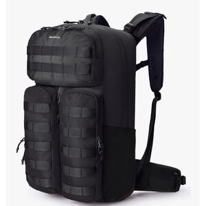 Blue Quartz 40L‎ Tactical Backpack Water Resistant Molle Black Travel Hiking